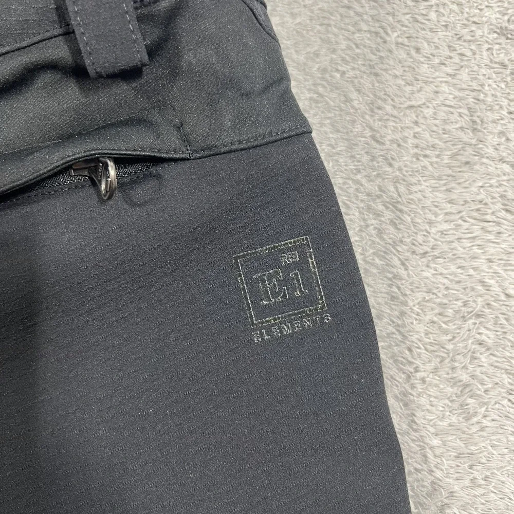 REI E1 Elements Rain Pants Mens 32x32 Black